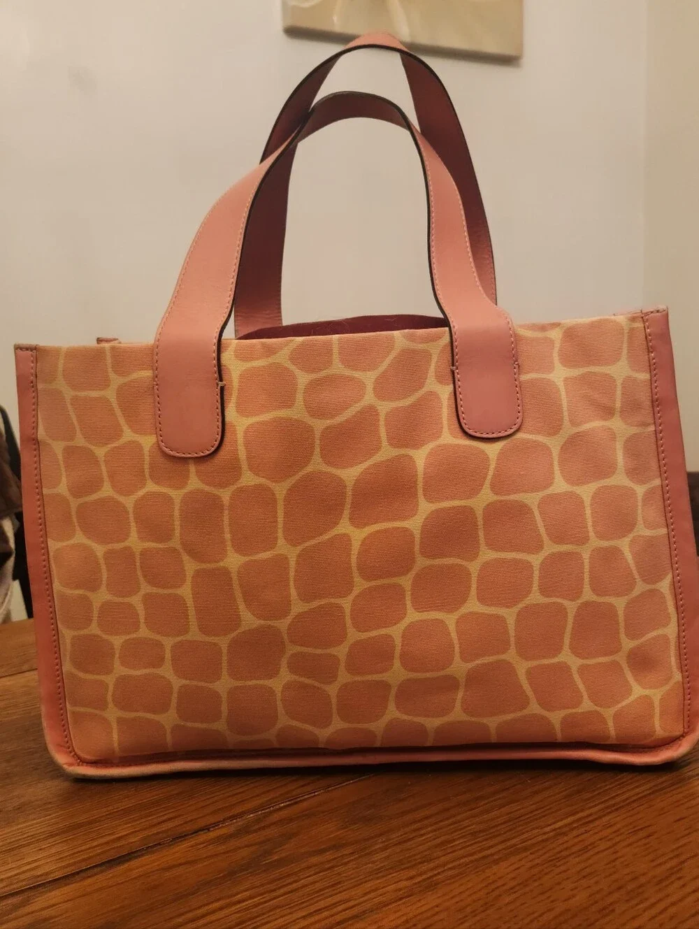 Kate Spade Pink Giraffe Print Tote